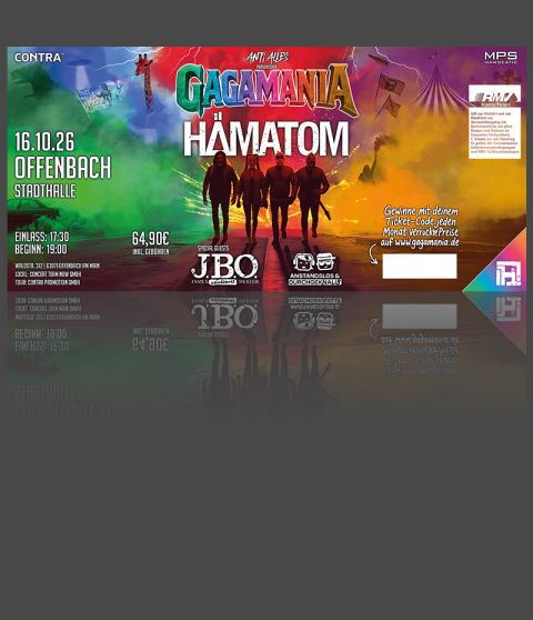 Hardticket GAGAMANIA Tour - Offenbach