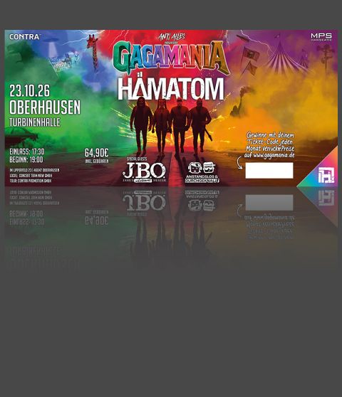 Hardticket GAGAMANIA Tour - Oberhausen