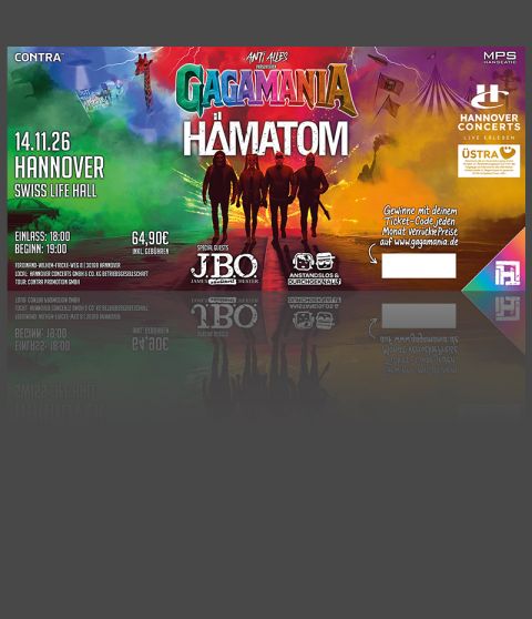 Hardticket GAGAMANIA Tour - Hannover