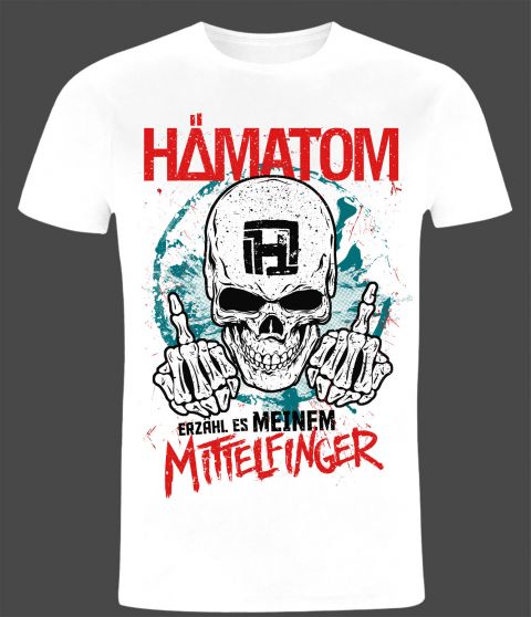 ERZ�HL ES MEINEM MITTELFINGER - Shirt wei�