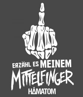 Autoaufkleber Mittelfinger - wei�
